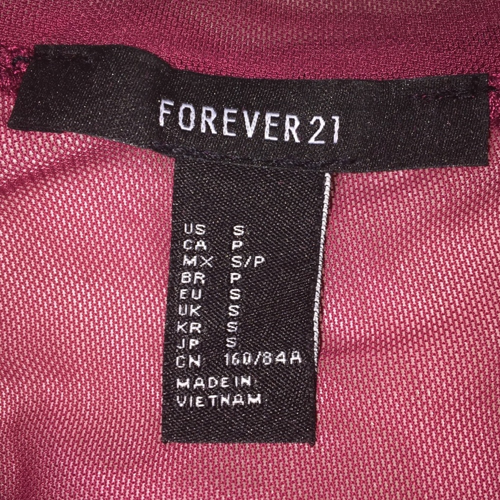 Dark Red MESH Top - Picture 5 of 5